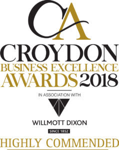 Croydon Business Excellence Awards 1 Croydon Awards 2018 Logo Highly Commended 238x300 1